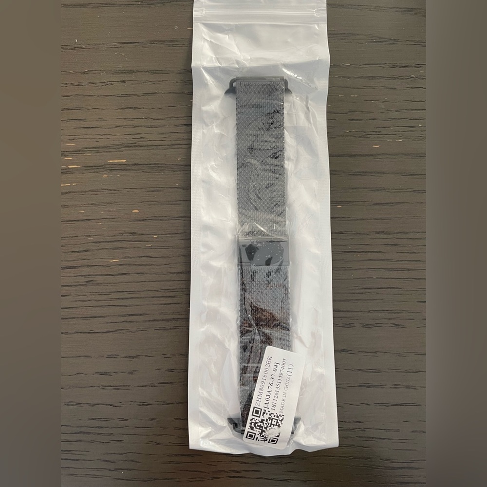 Black Stainless steel mesh loop band